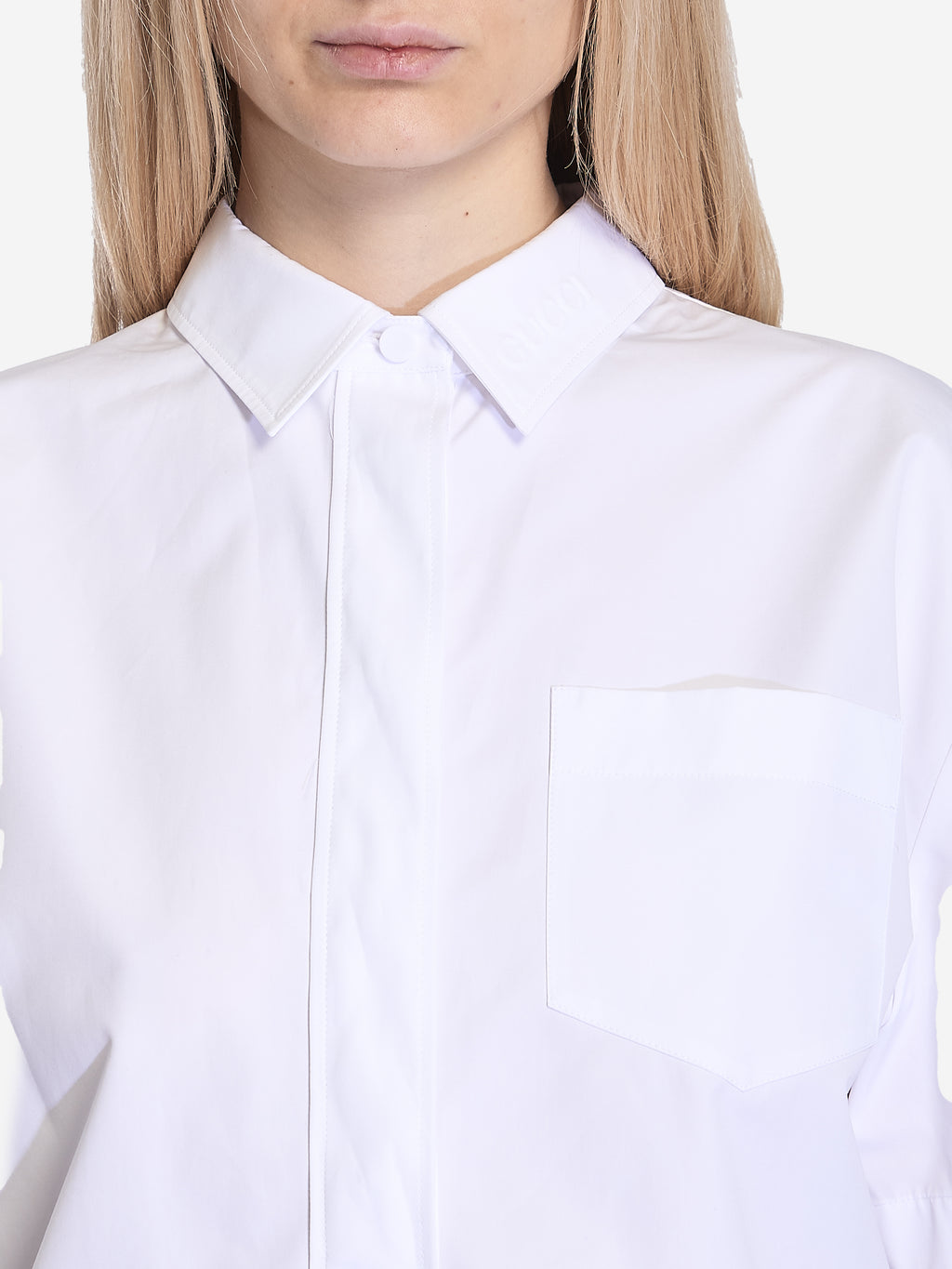 Gucci Women's Shirt with Embossed Logo in White