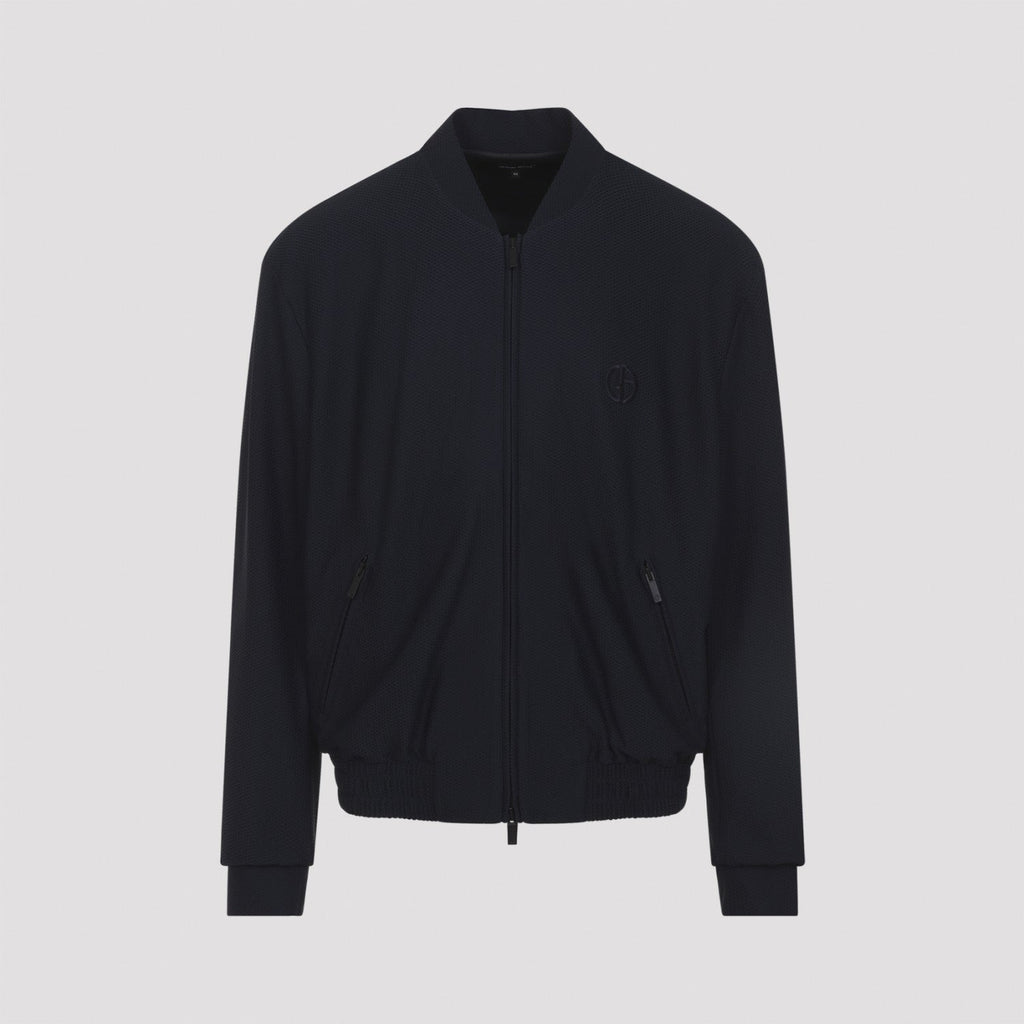 Giorgio Armani Men's Bomber Jacket in Blue
