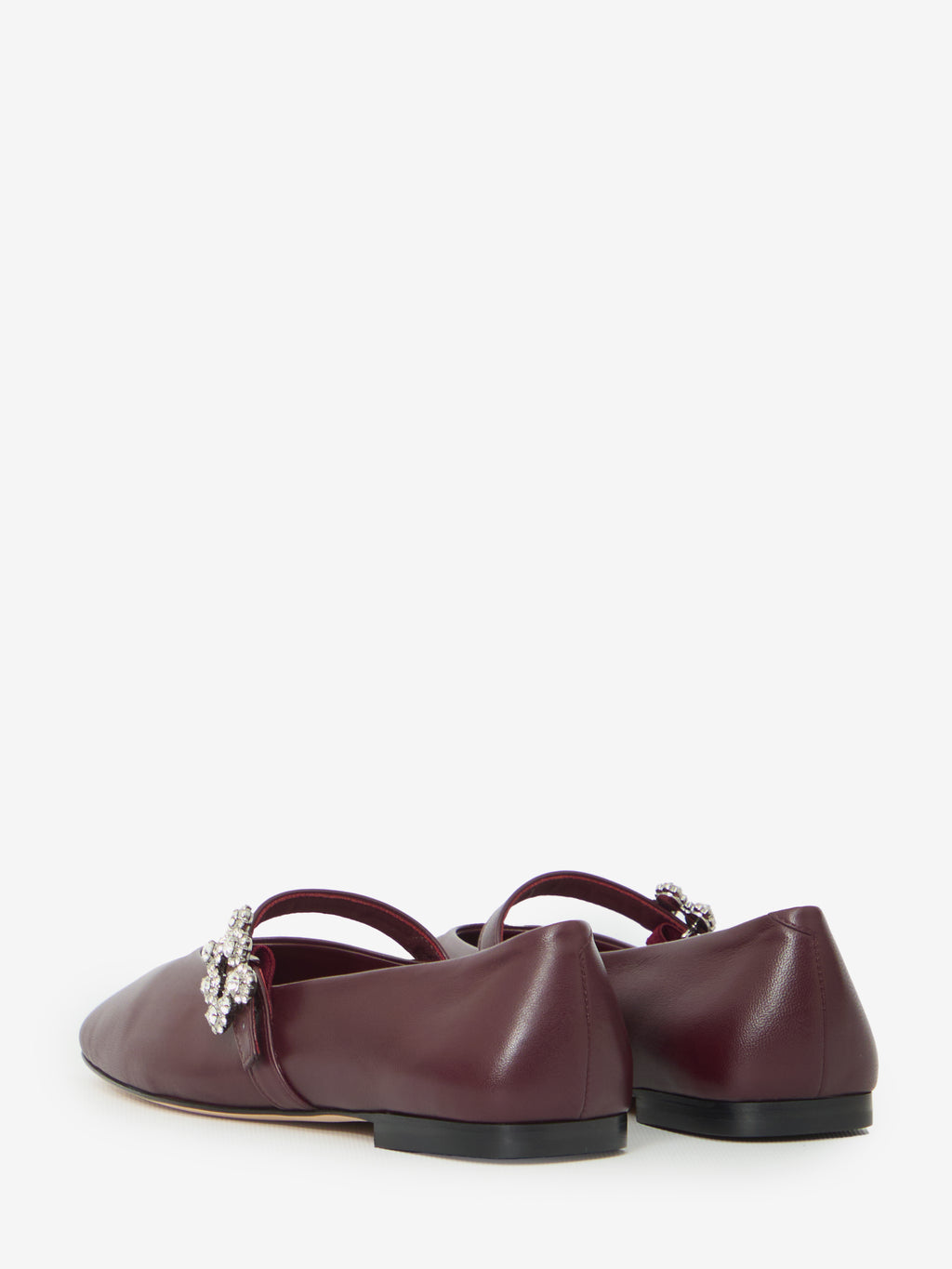 Roger Vivier Women's Efflorescence Ballerina in Bordeaux