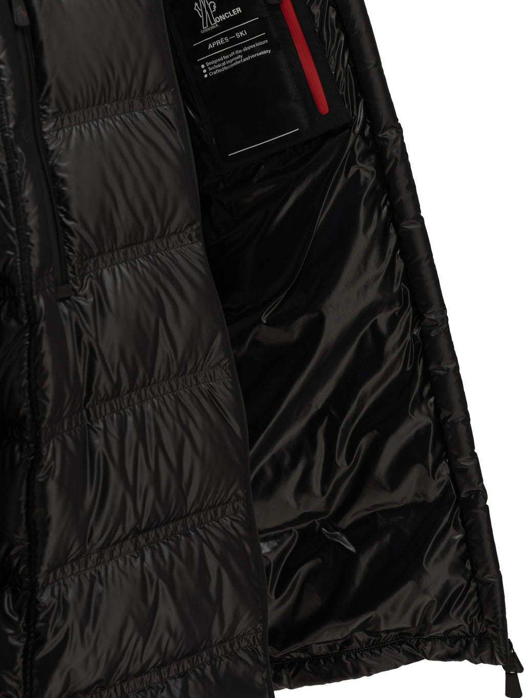 Moncler Grenoble Women's Long Down Jacket in Black