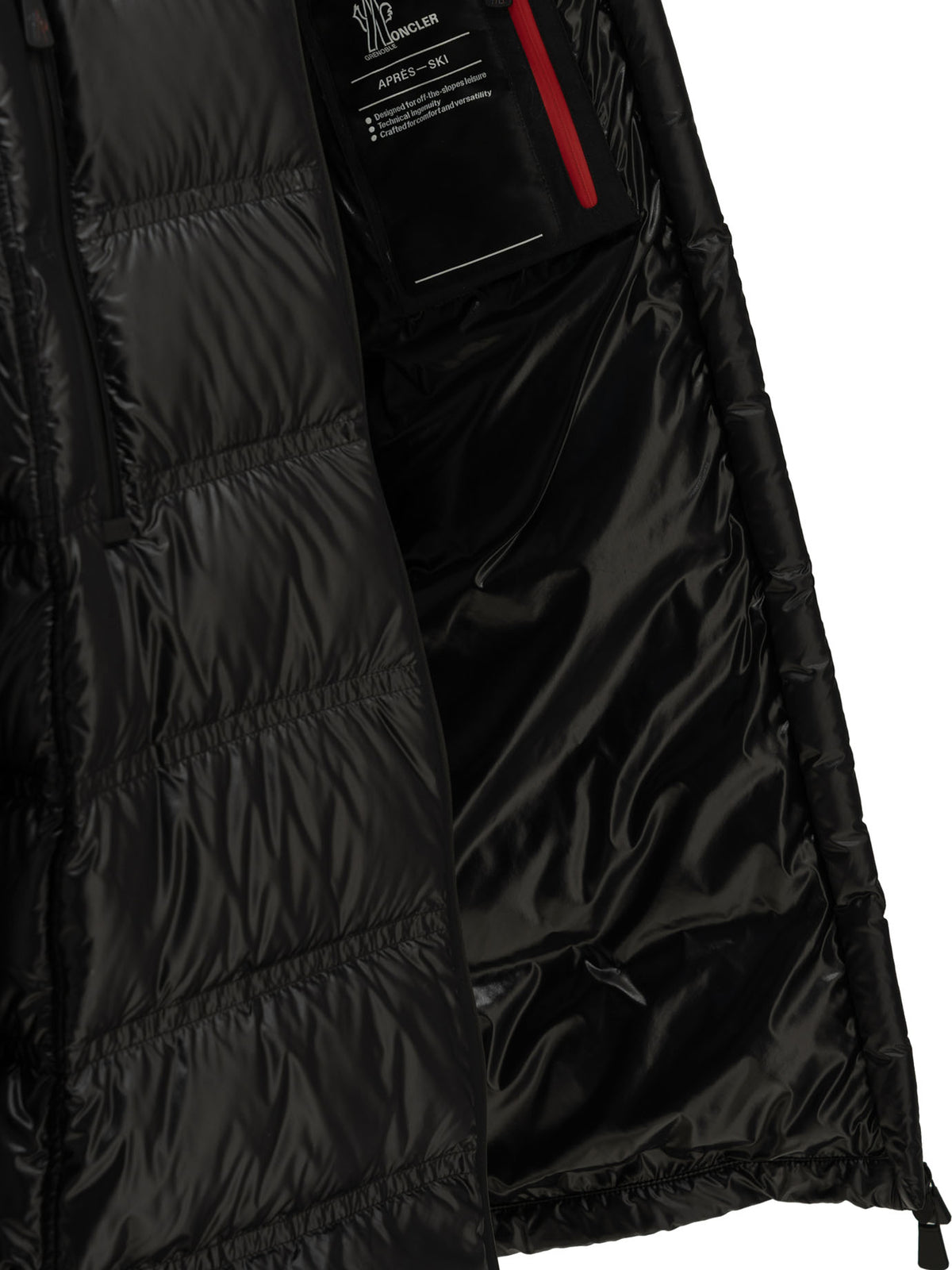 Moncler Grenoble Women's Long Down Jacket in Black