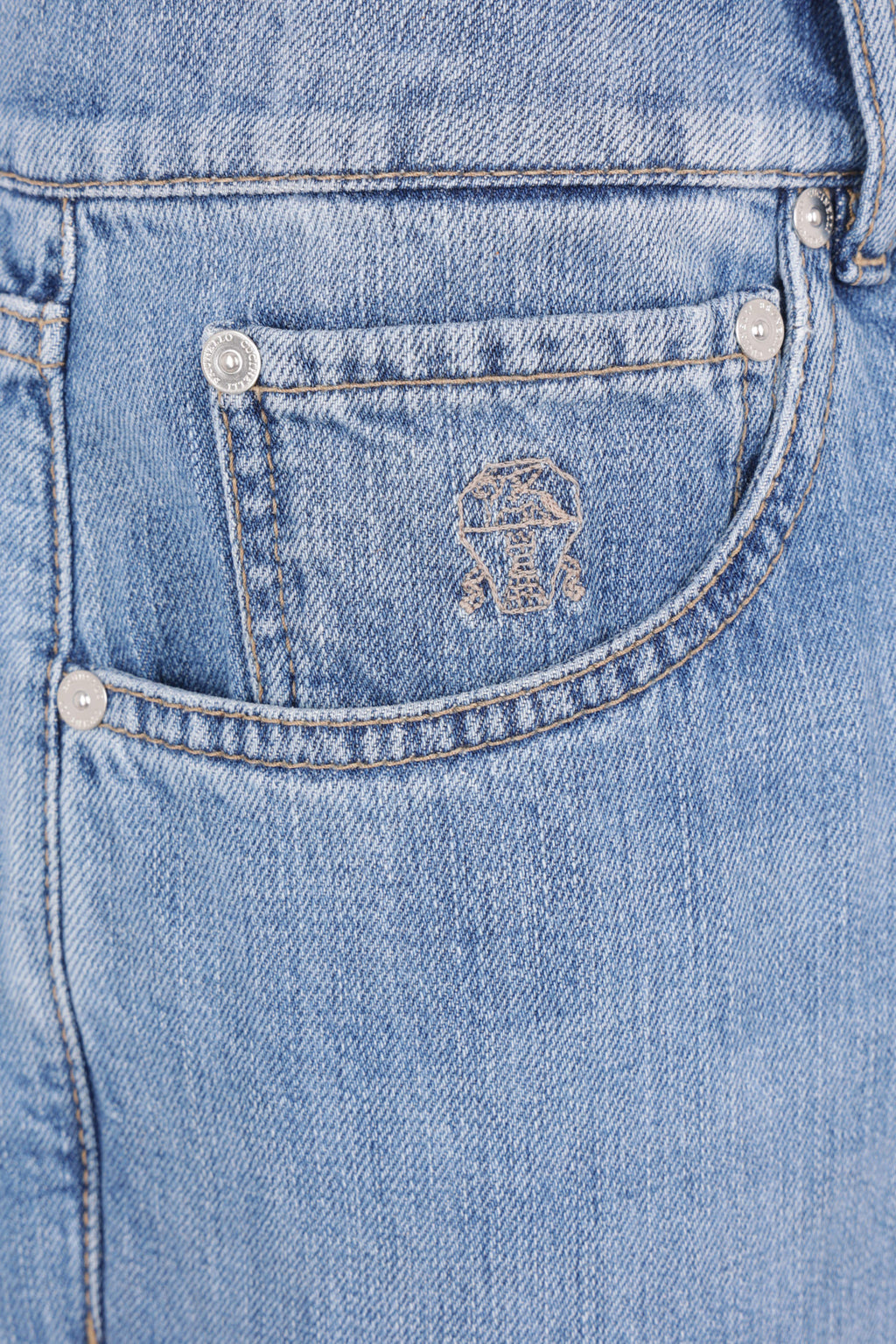 Brunello Cucinelli Men's Jeans in Light Blue