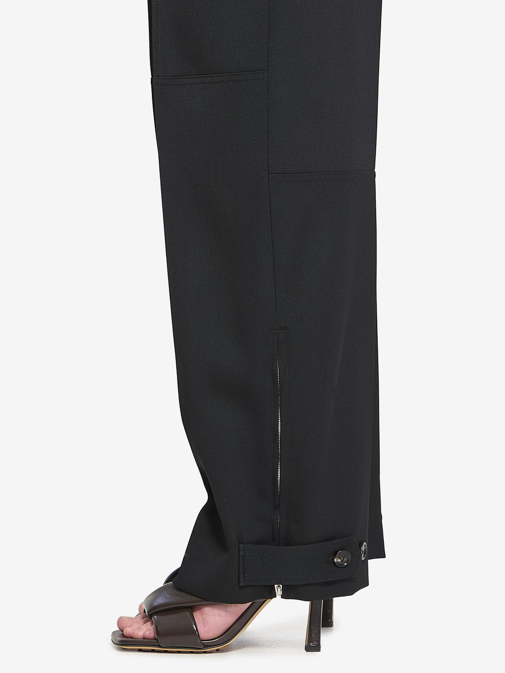 Bottega Veneta Women's Trousers in Wool in Black