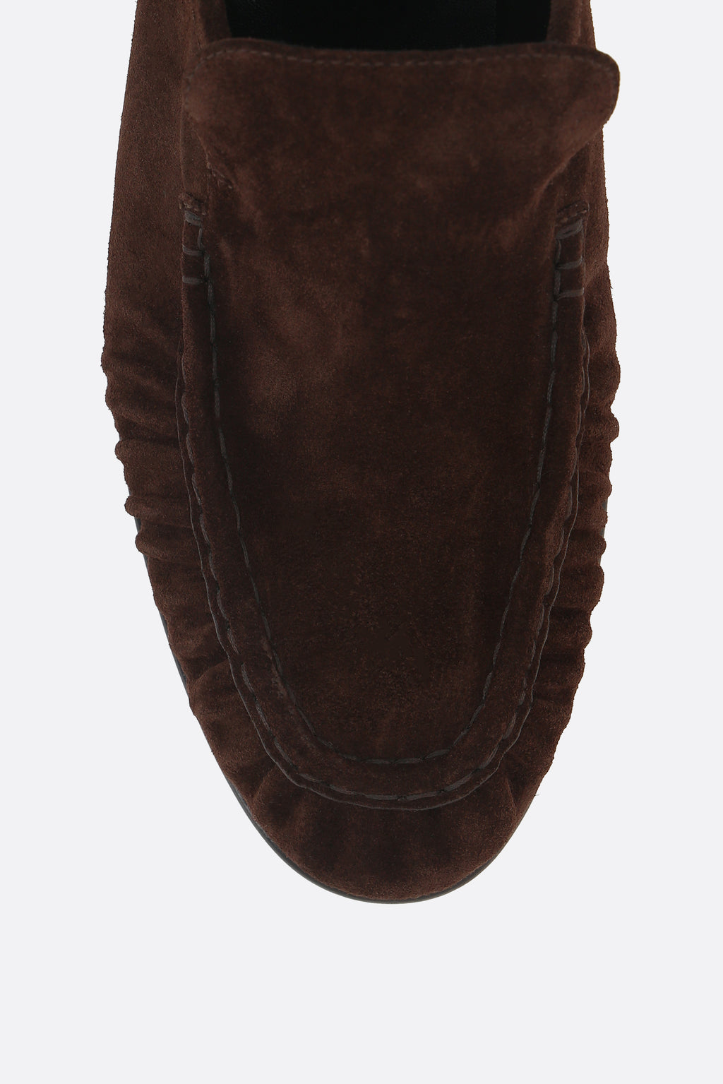 The Row Men's Loafers in Lacquer Brown