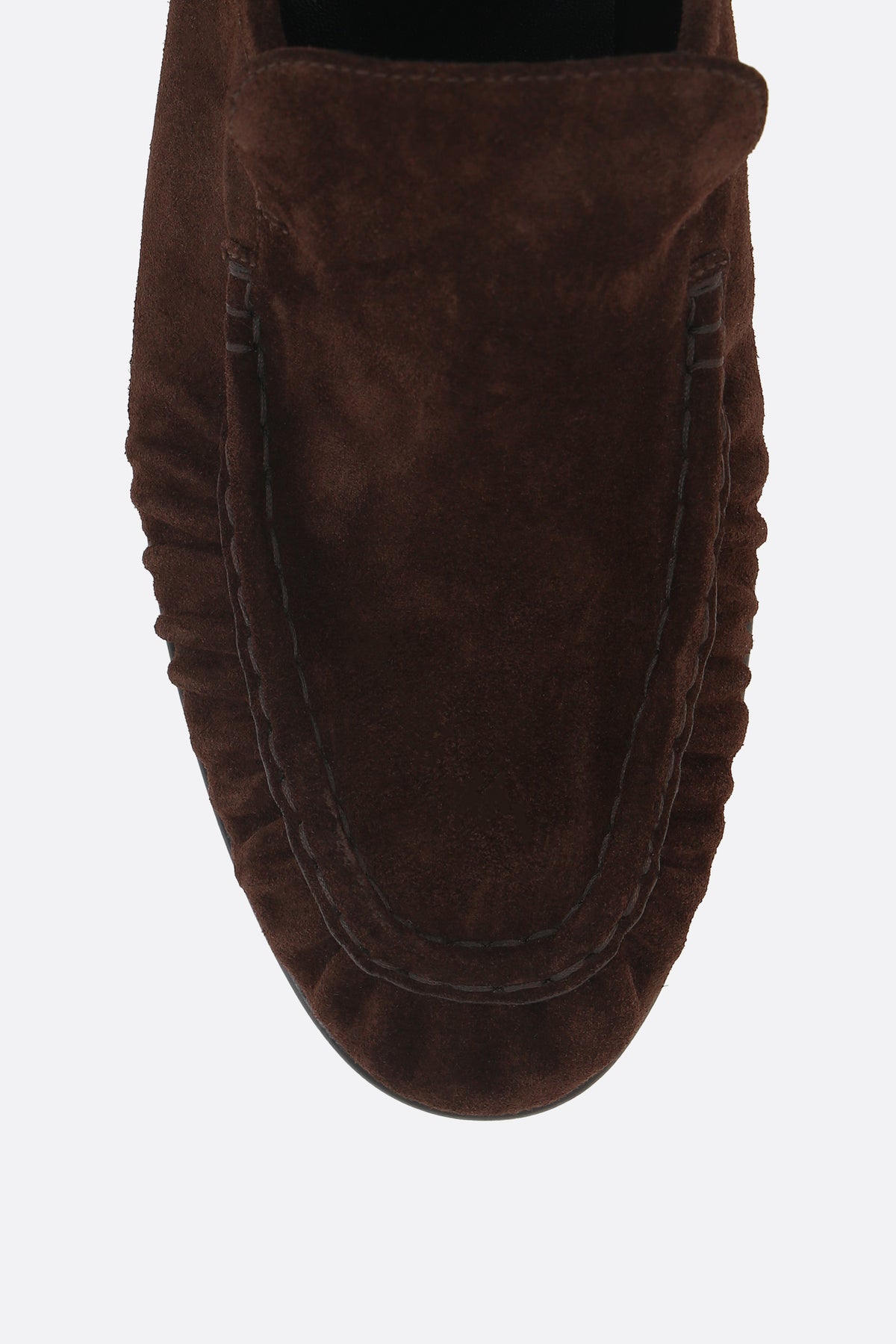 The Row Men's Loafers in Lacquer Brown