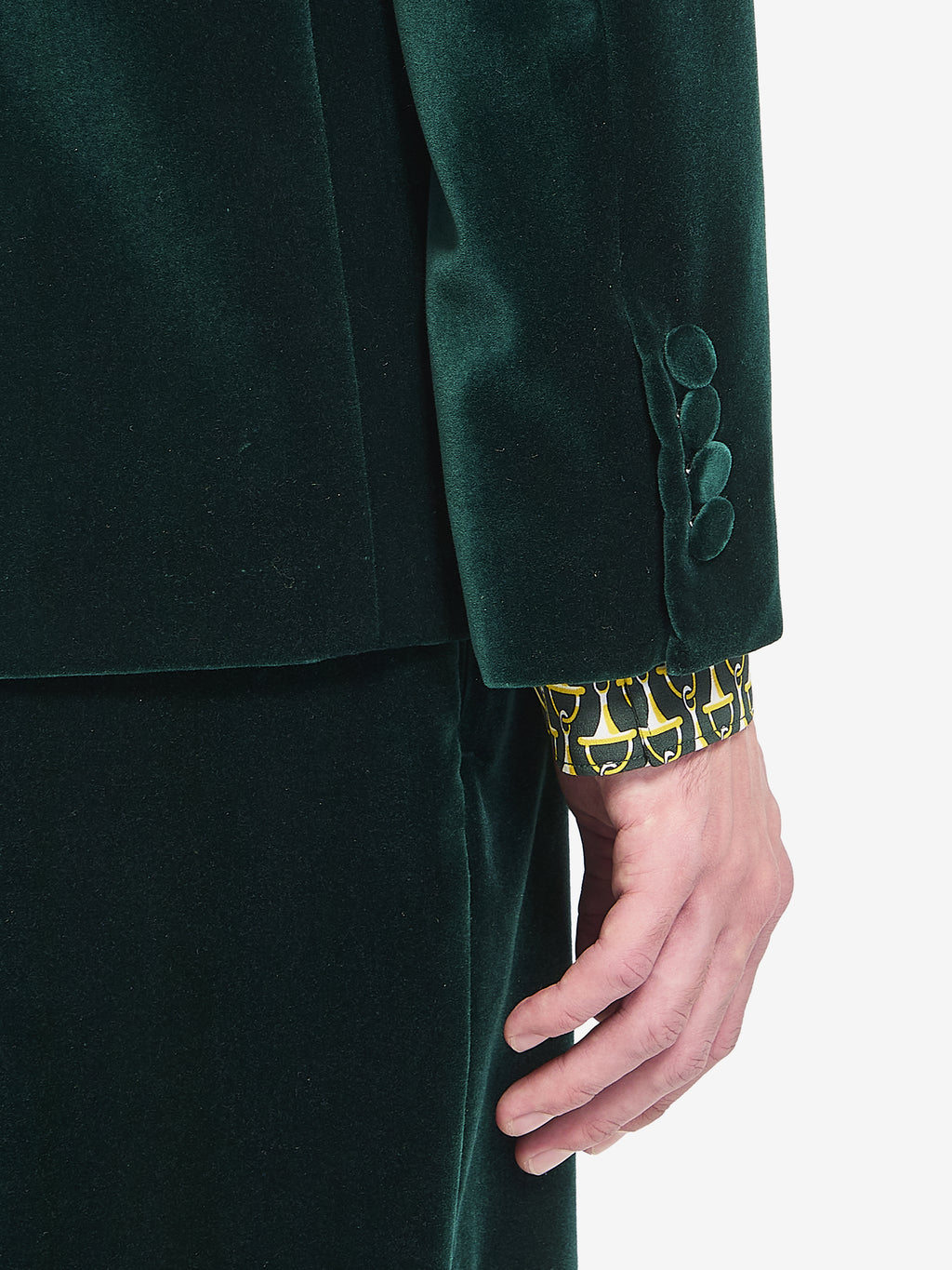 Gucci Men's Velvet Jacket in Green