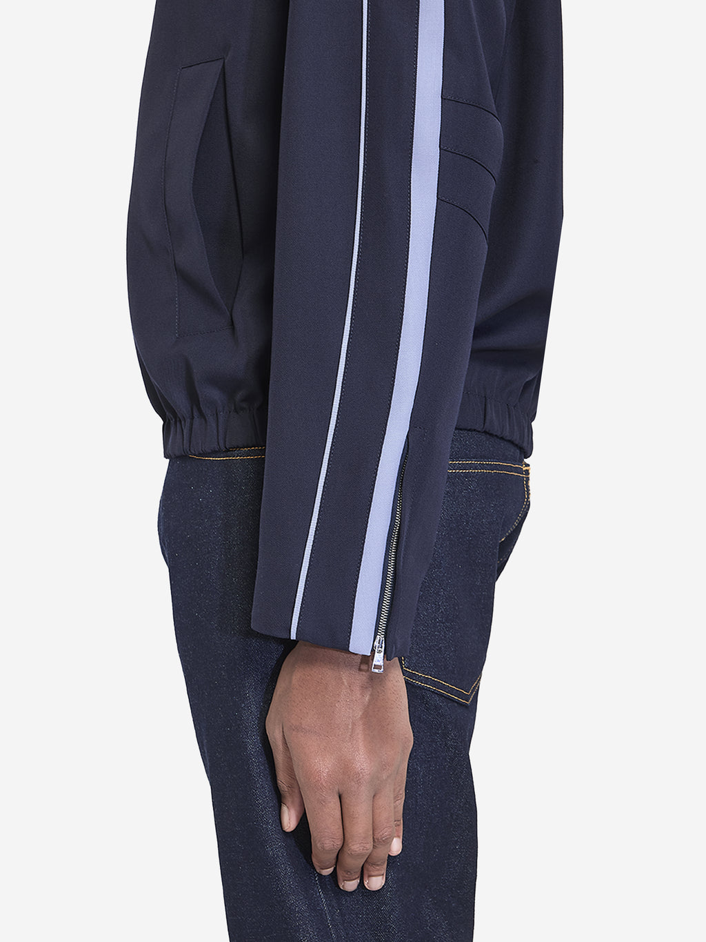 Gucci Men's Embroidered Jacket in Blue