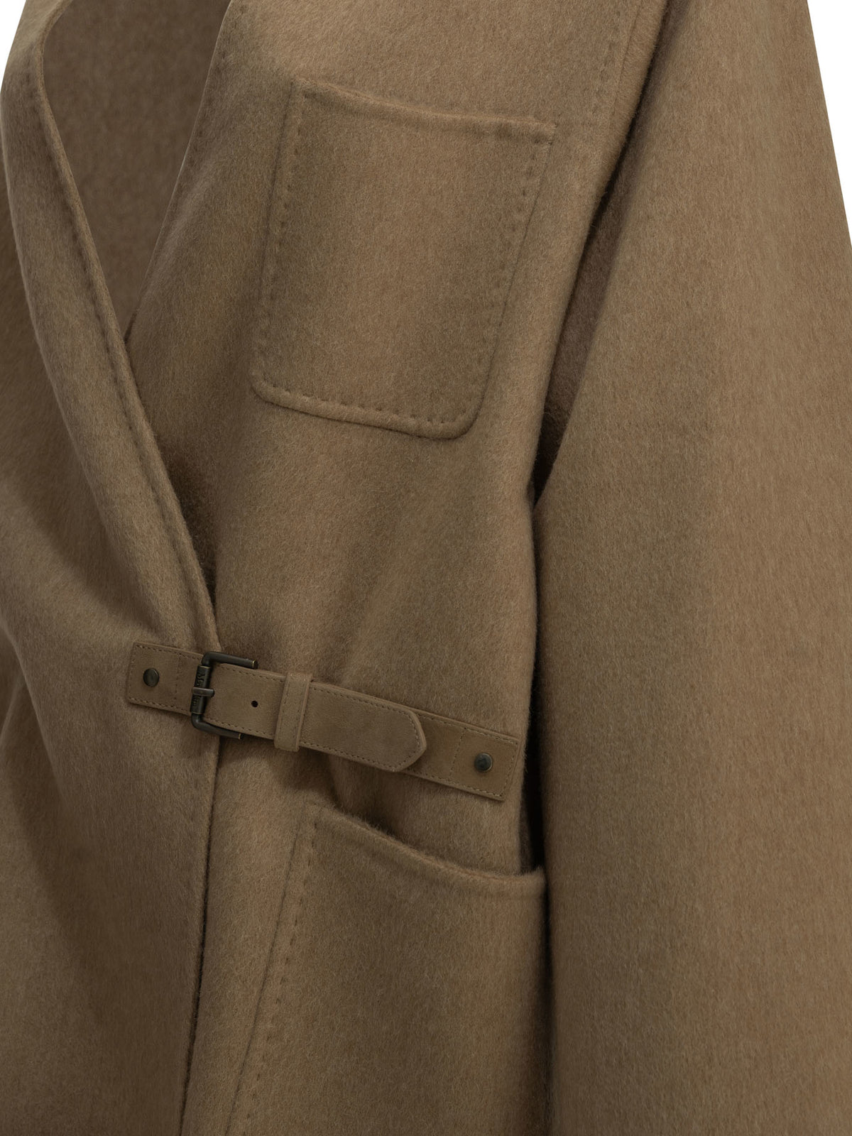 Max Mara Women's Short coat in camel and mohair in Beige