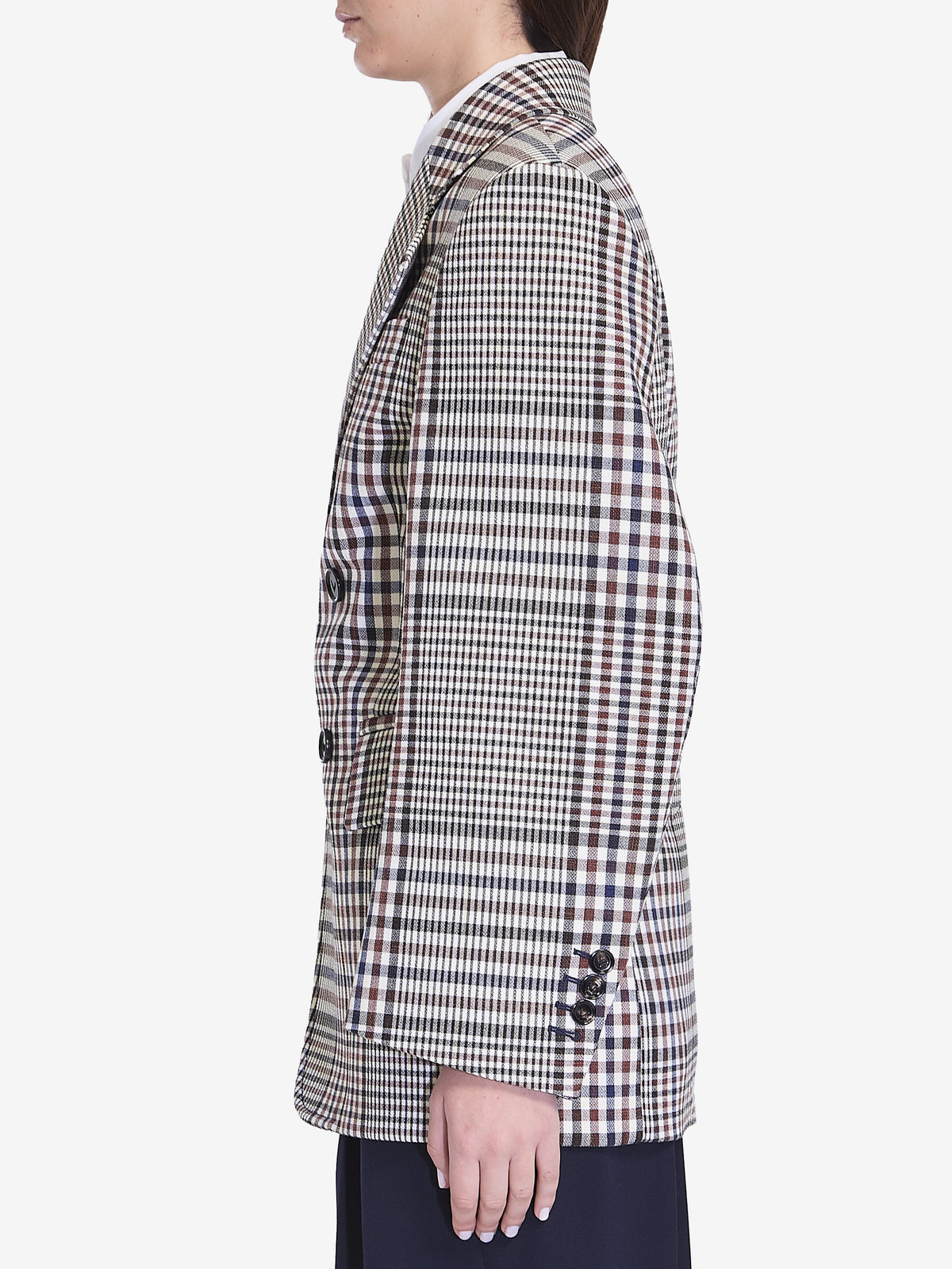 Bottega Veneta Women's Check Blazer in Multicolor
