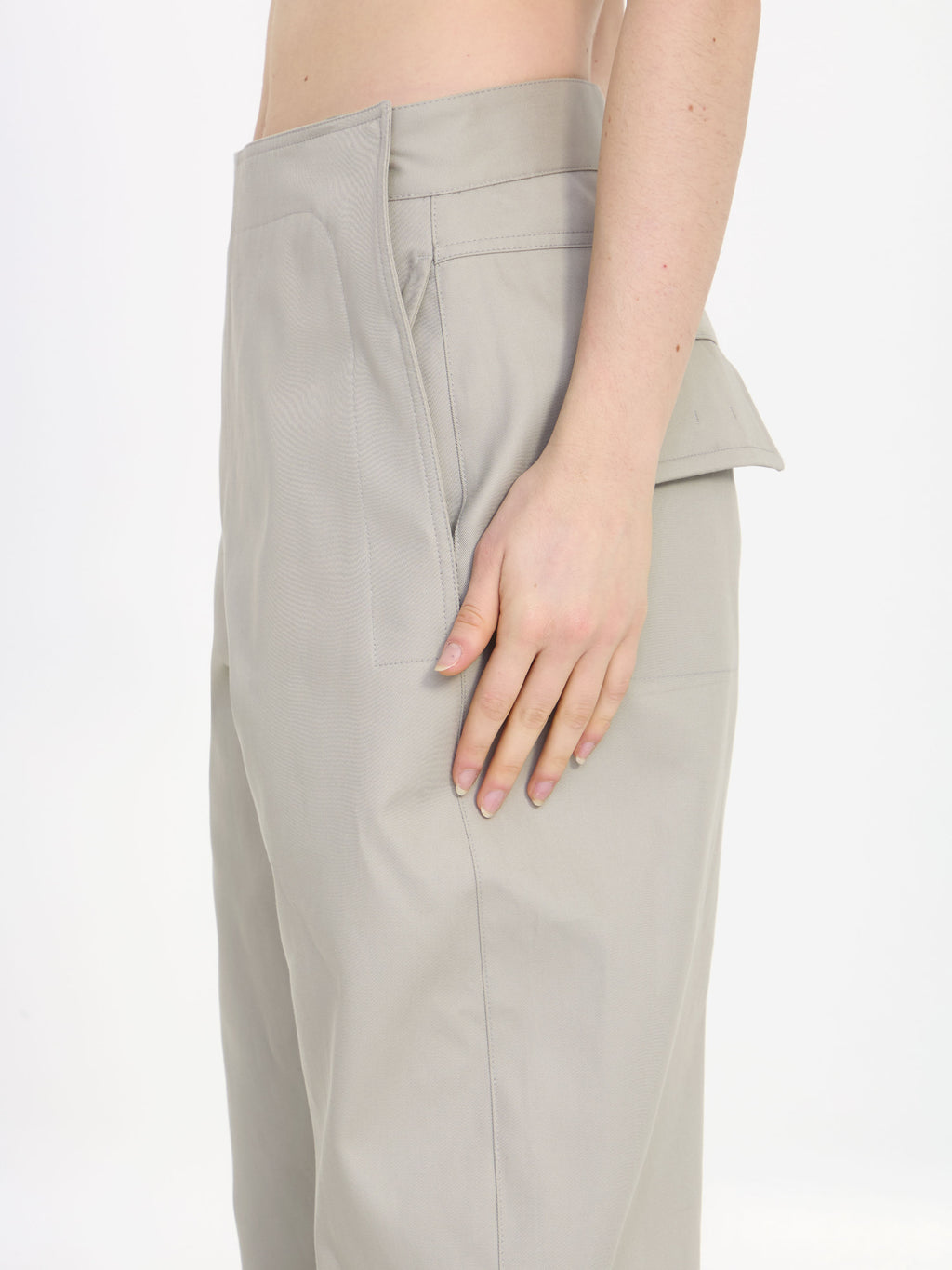 Bottega Veneta Women's Sailor Pants in Beige