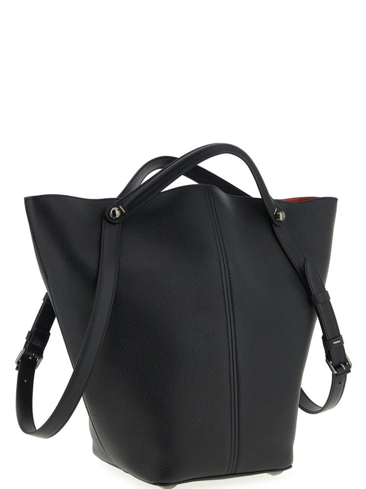 Maison Margiela Women's Dress Age Shoulder Bag in Black