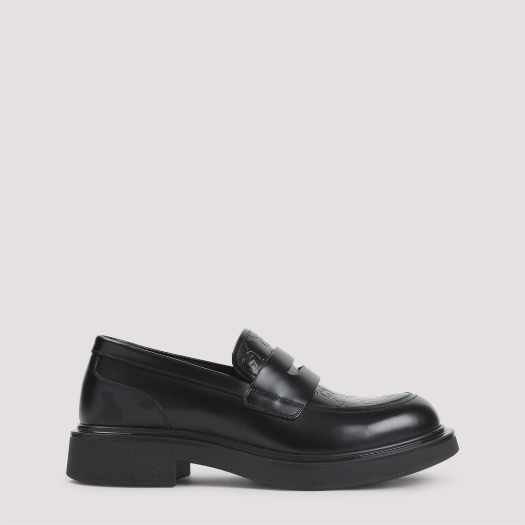 Gucci Men's Enki GG Loafers in Black
