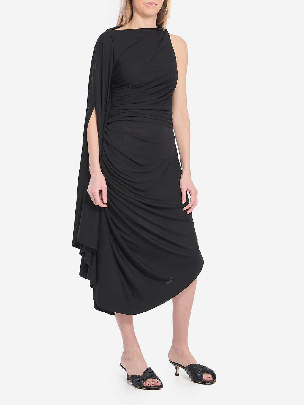Bottega Veneta Women's Draped Dress in Black