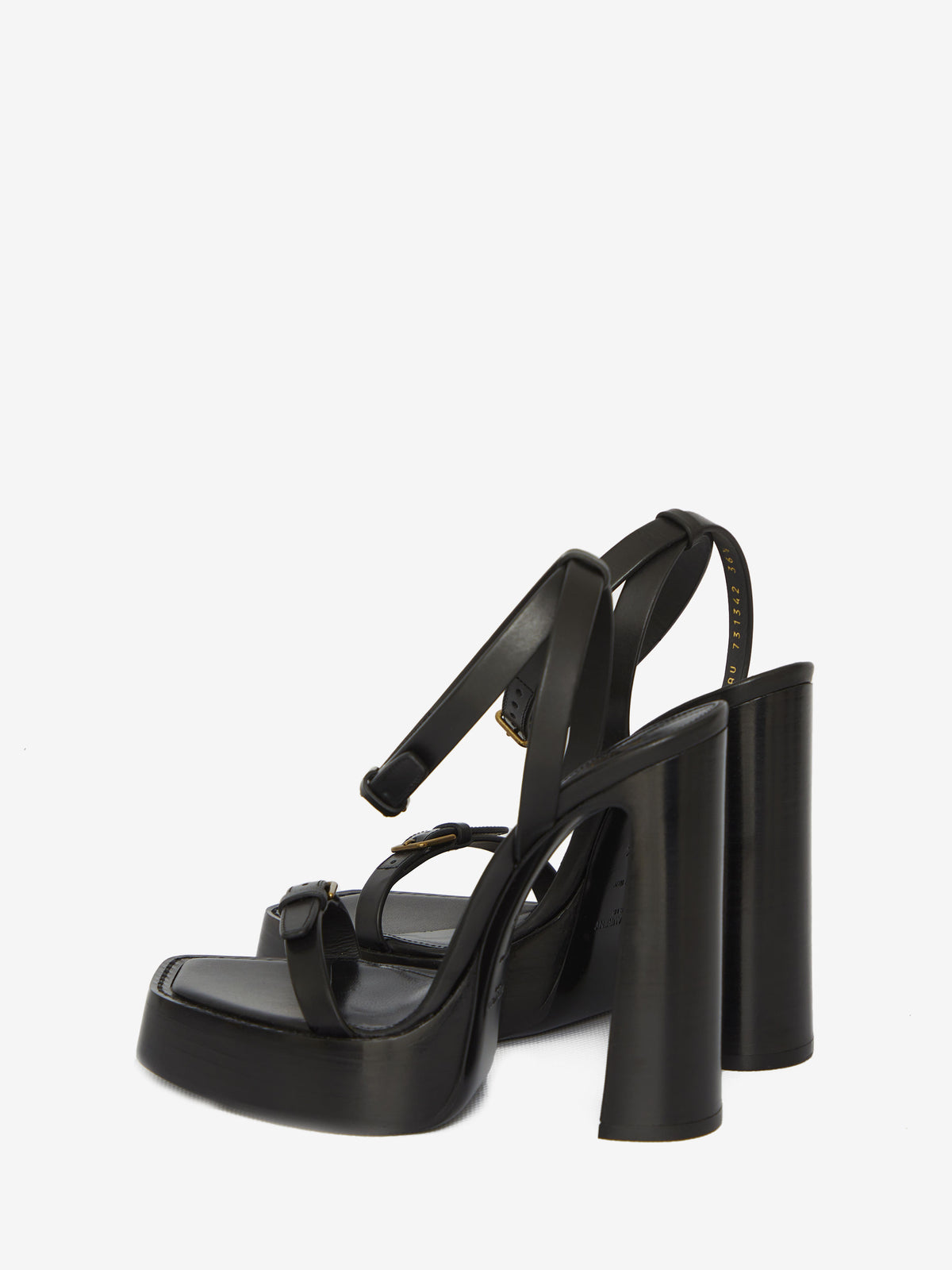 Saint Laurent Women's Platz Platform Sandals in Black