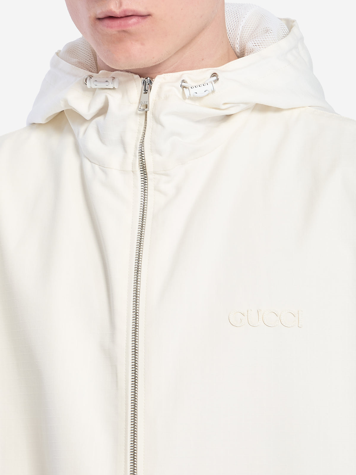 Gucci Men's Web Jacket in White