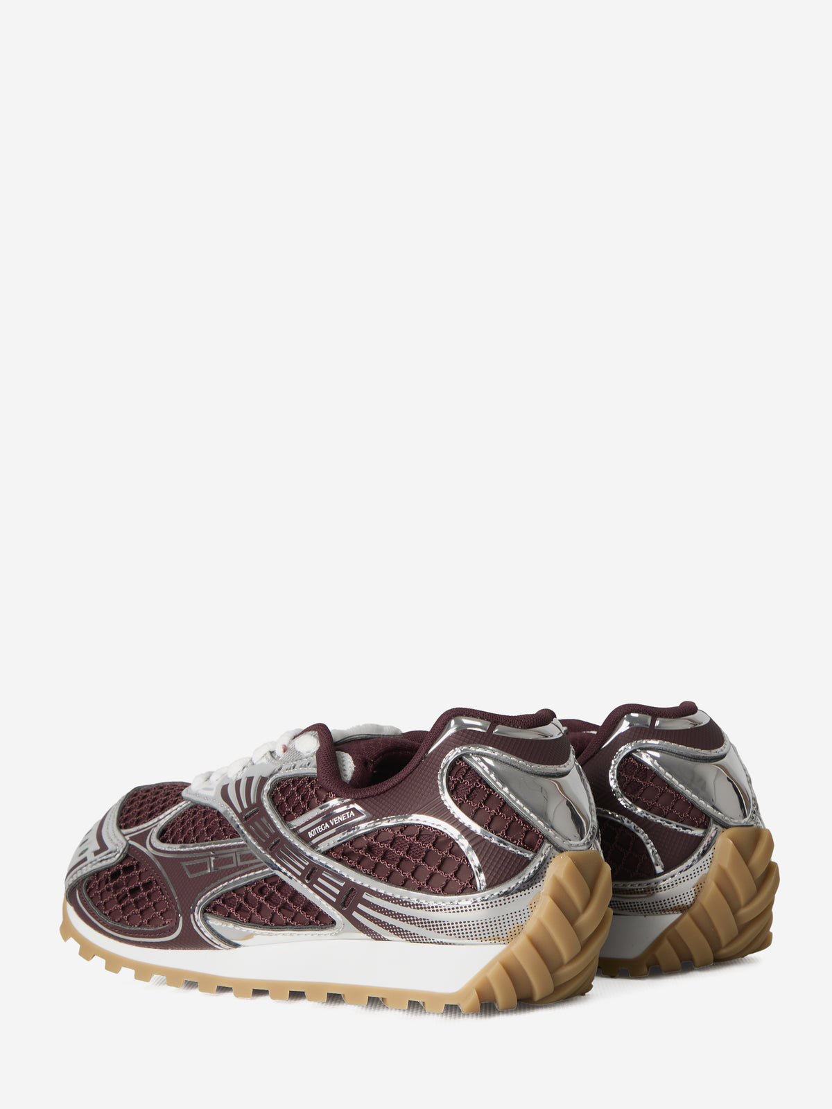 Bottega Veneta Men's Barolo Orbit Sneakers in Bordeaux