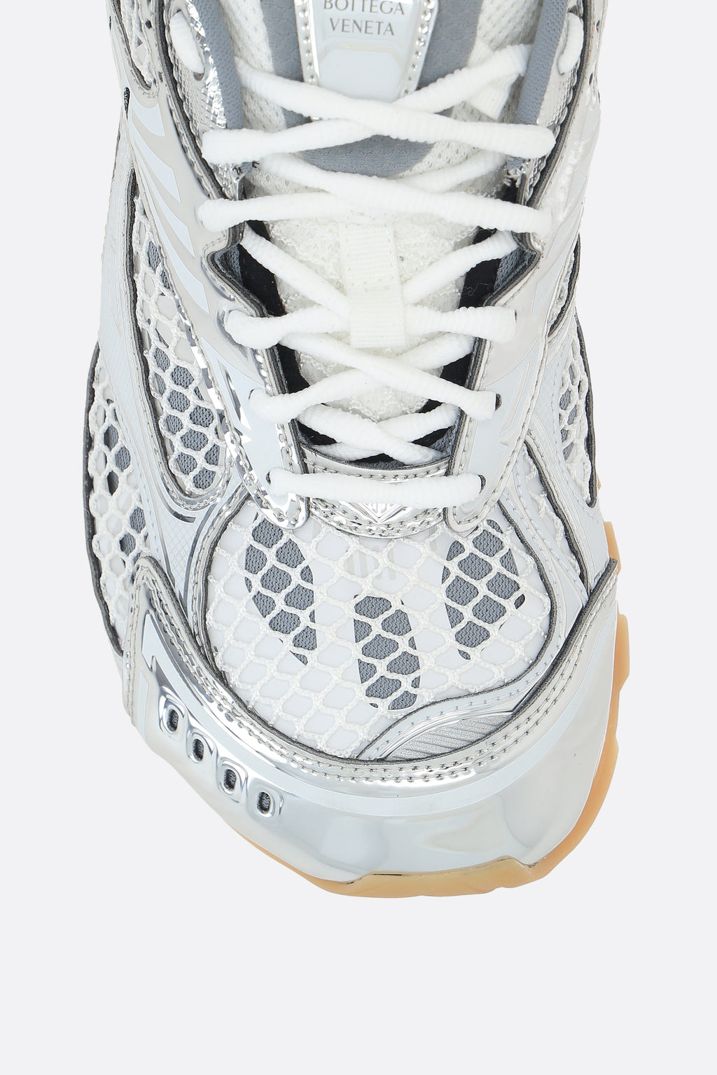 Bottega Veneta Women's Sneakers in Silver/White