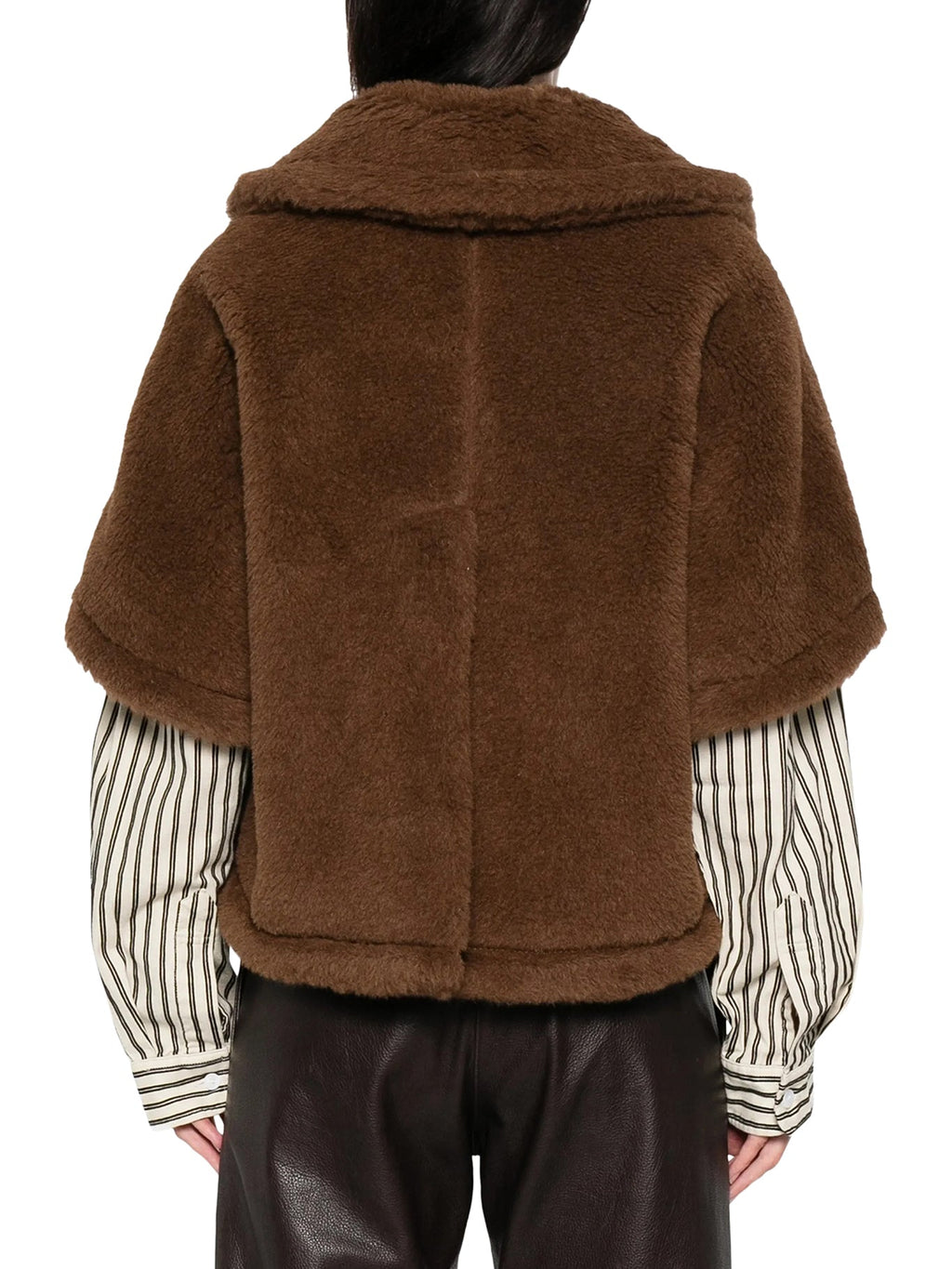 Max Mara Women's CORVINO 4 TEDDY SHORT COAT in Brown