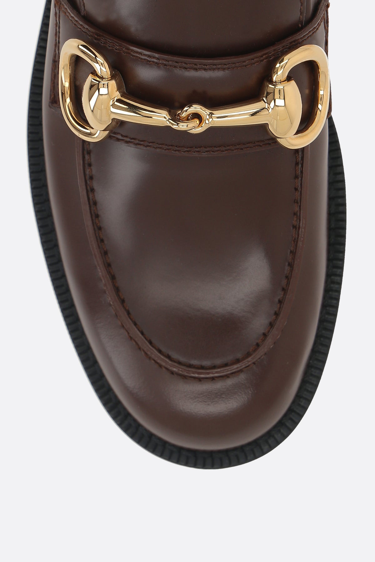 Gucci Women's Loafers in Brown Leather