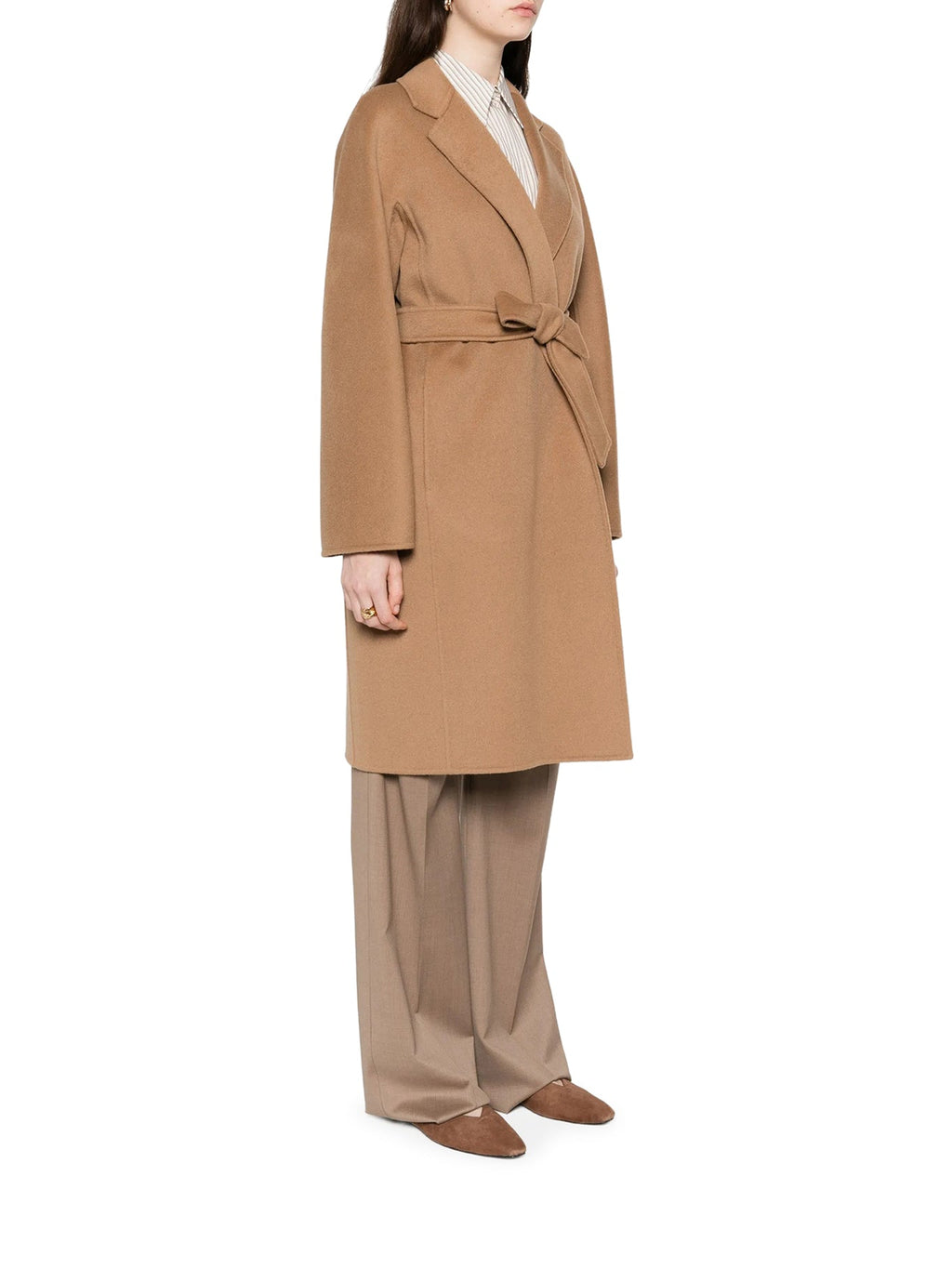 Max Mara Women's ACERI CASHMERE ROBE COAT in Camel