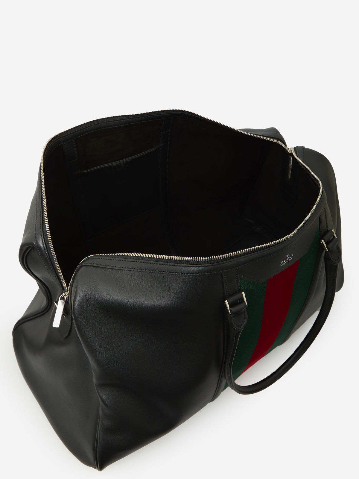 Gucci Men's Large Mega Web Trademark Duffle Bag in Black