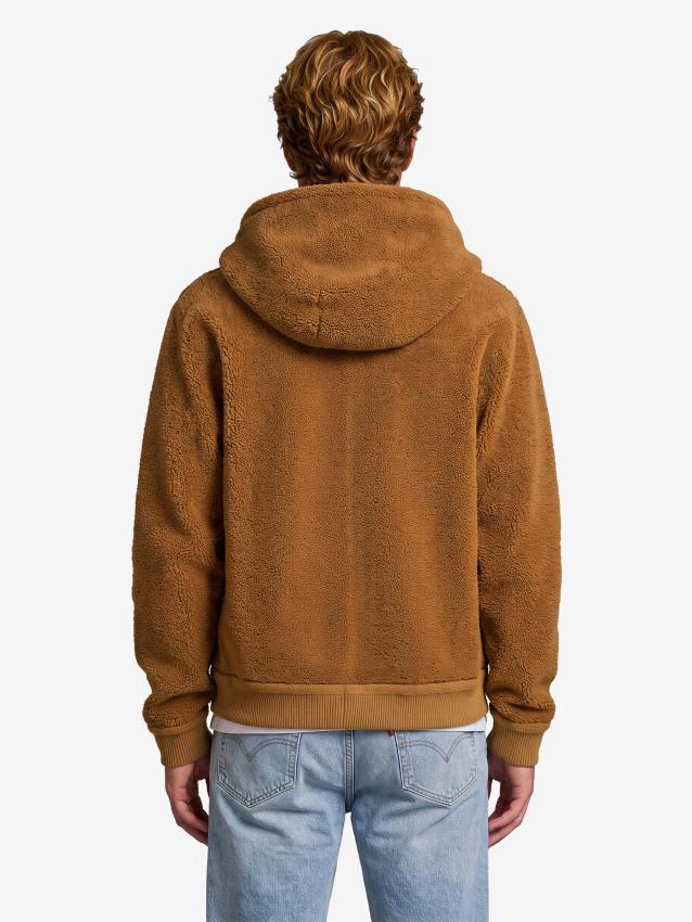 Loewe Men's Hooded Leather Jacket in Beige
