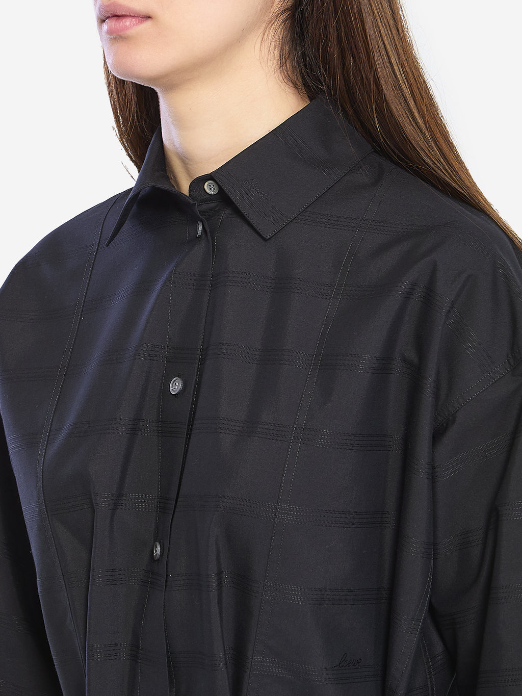 Loewe Women's Mini Shirt Dress in Black