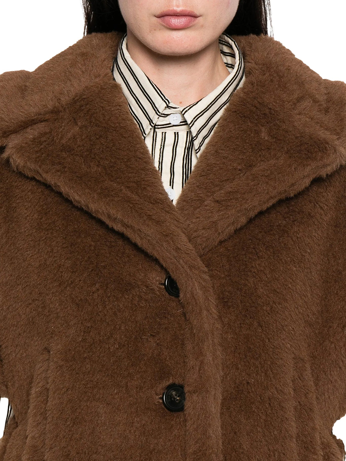 Max Mara Women's CORVINO 4 TEDDY SHORT COAT in Brown