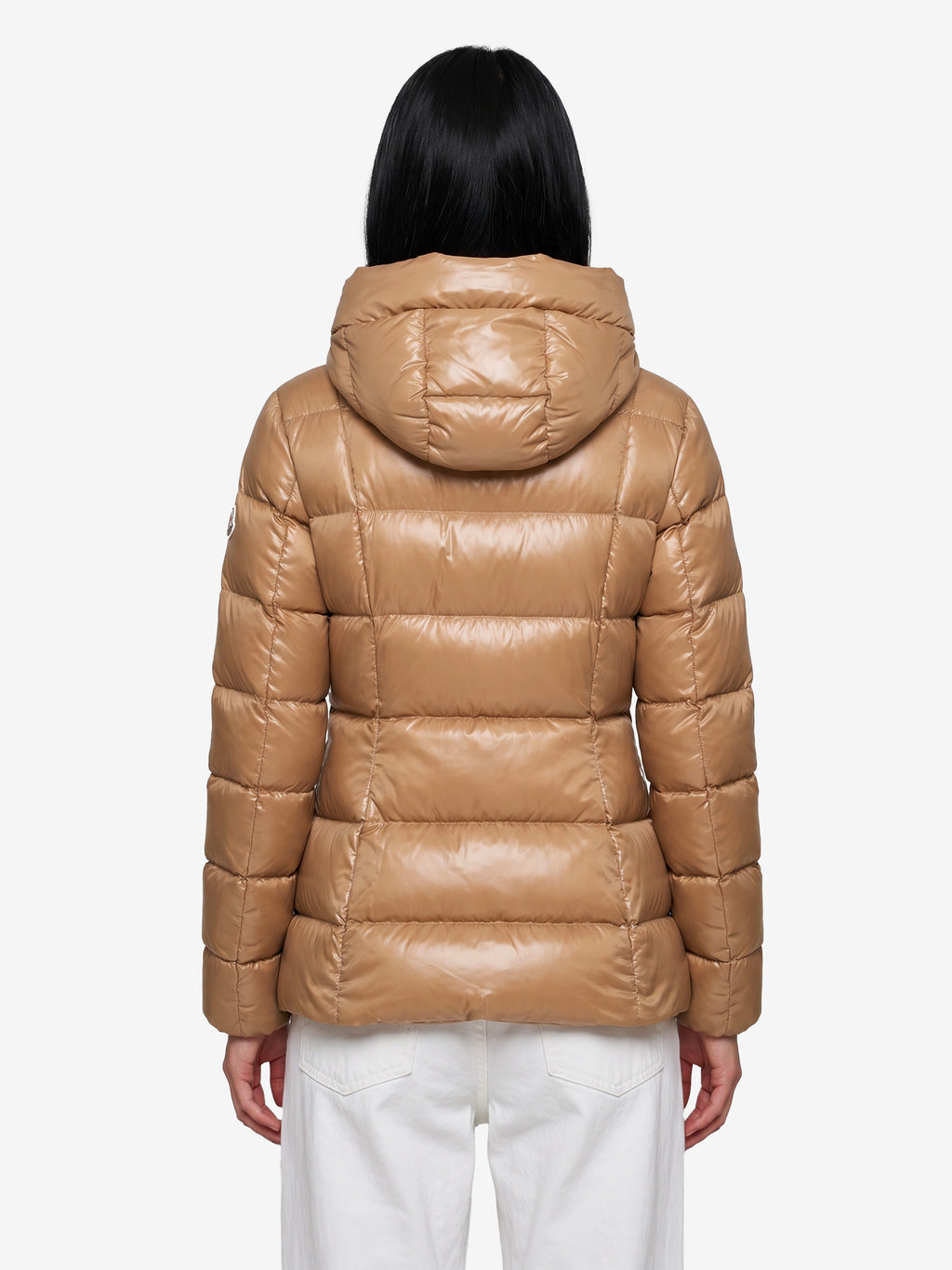 Moncler Women's Short Fulmar Down Jacket in Brown