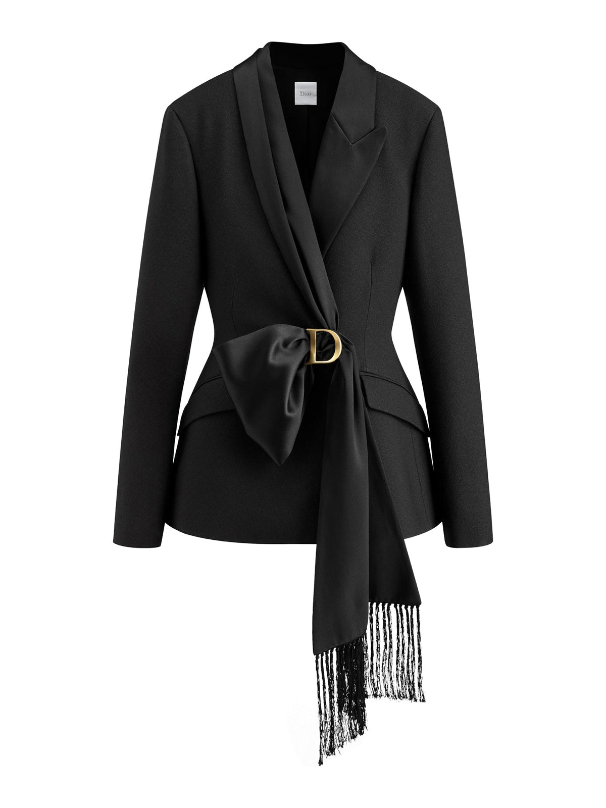 Christian Dior Women's Wool and Silk Jacket in black - front view