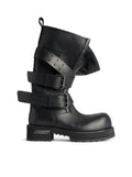 Balenciaga Men's Venom High Boots in Black Calfskin