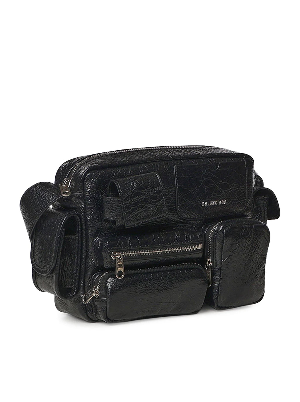 Balenciaga Men's Superbusy Leather Bag in Black