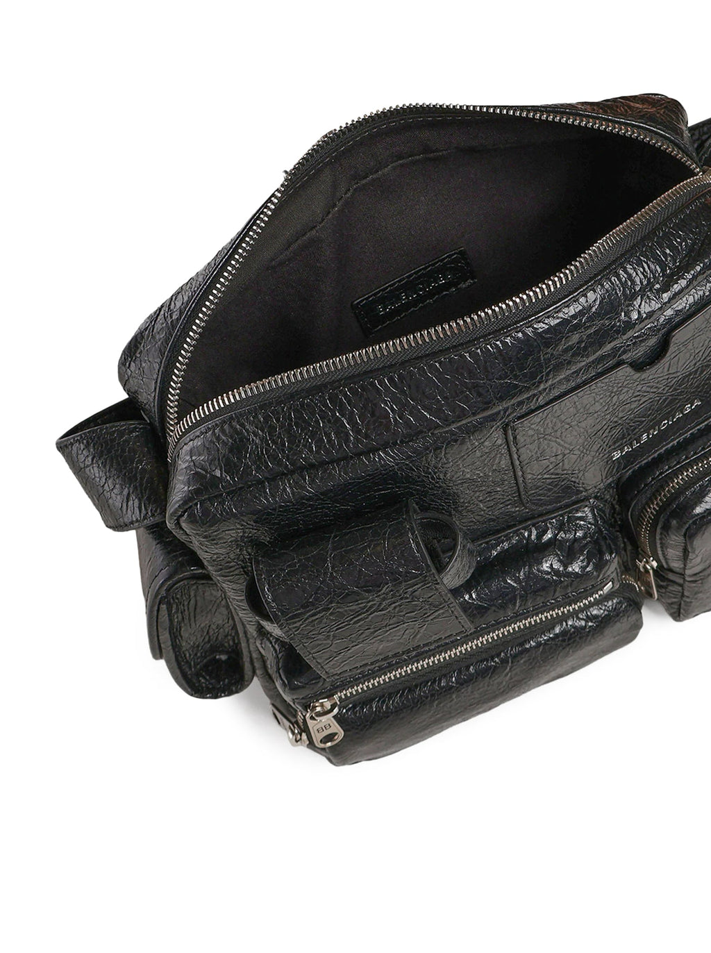 Balenciaga Men's Superbusy Leather Bag in Black