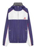 Miu Miu Women's x New Balance Poplin Windbreaker in blue - front view