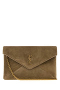 Saint Laurent Women's Cassandre Mini Bag Calfskin in Khaki - view 1