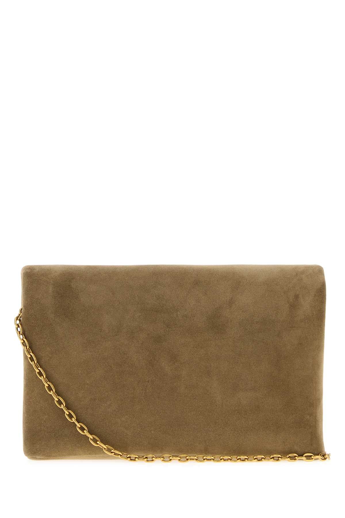 Saint Laurent Women's Cassandre Mini Bag Calfskin in Khaki - view 3