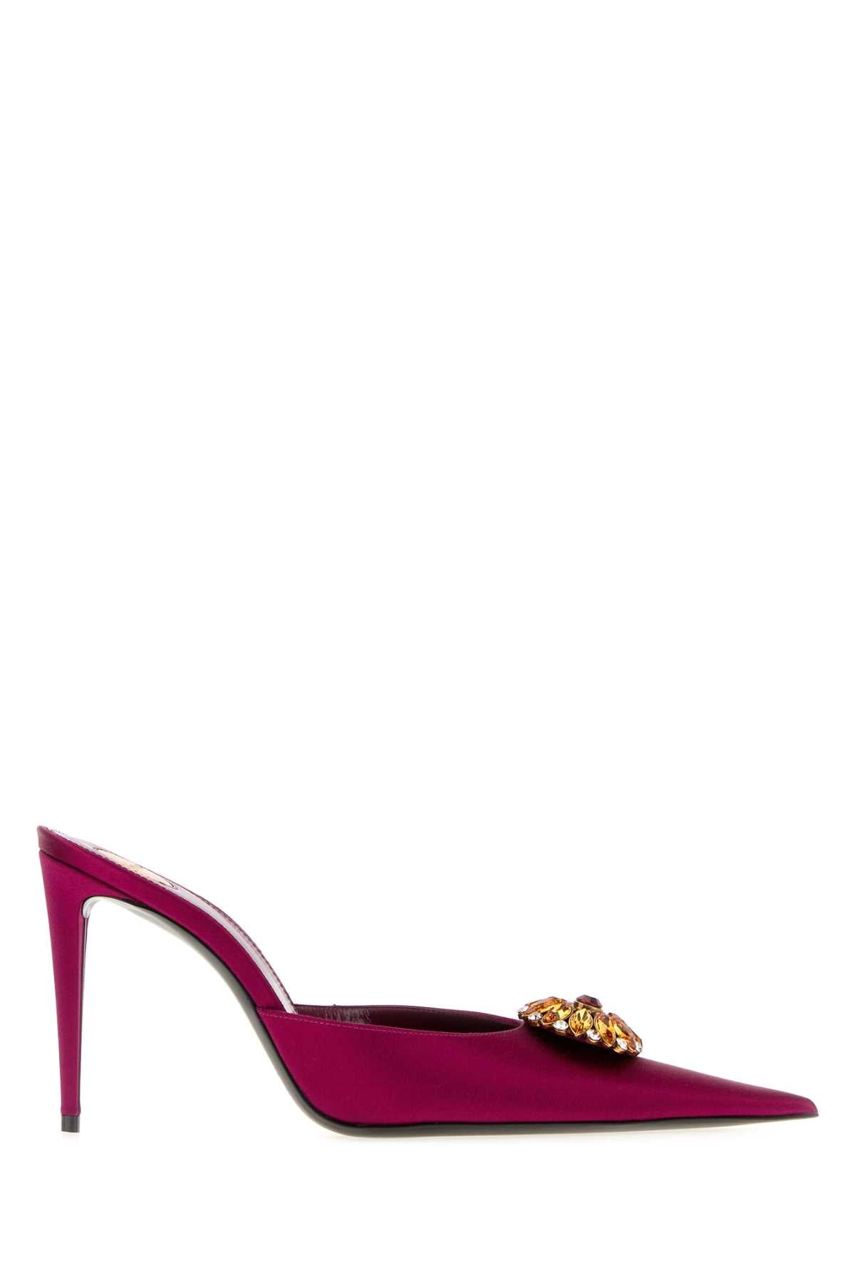 Saint Laurent Women's Thierry 95 Pumps Leather in Pink - view 1