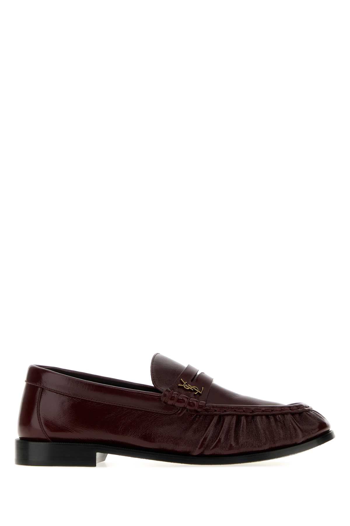 Saint Laurent Women's Le Loafer Moccasins Leather in Brown - view 1
