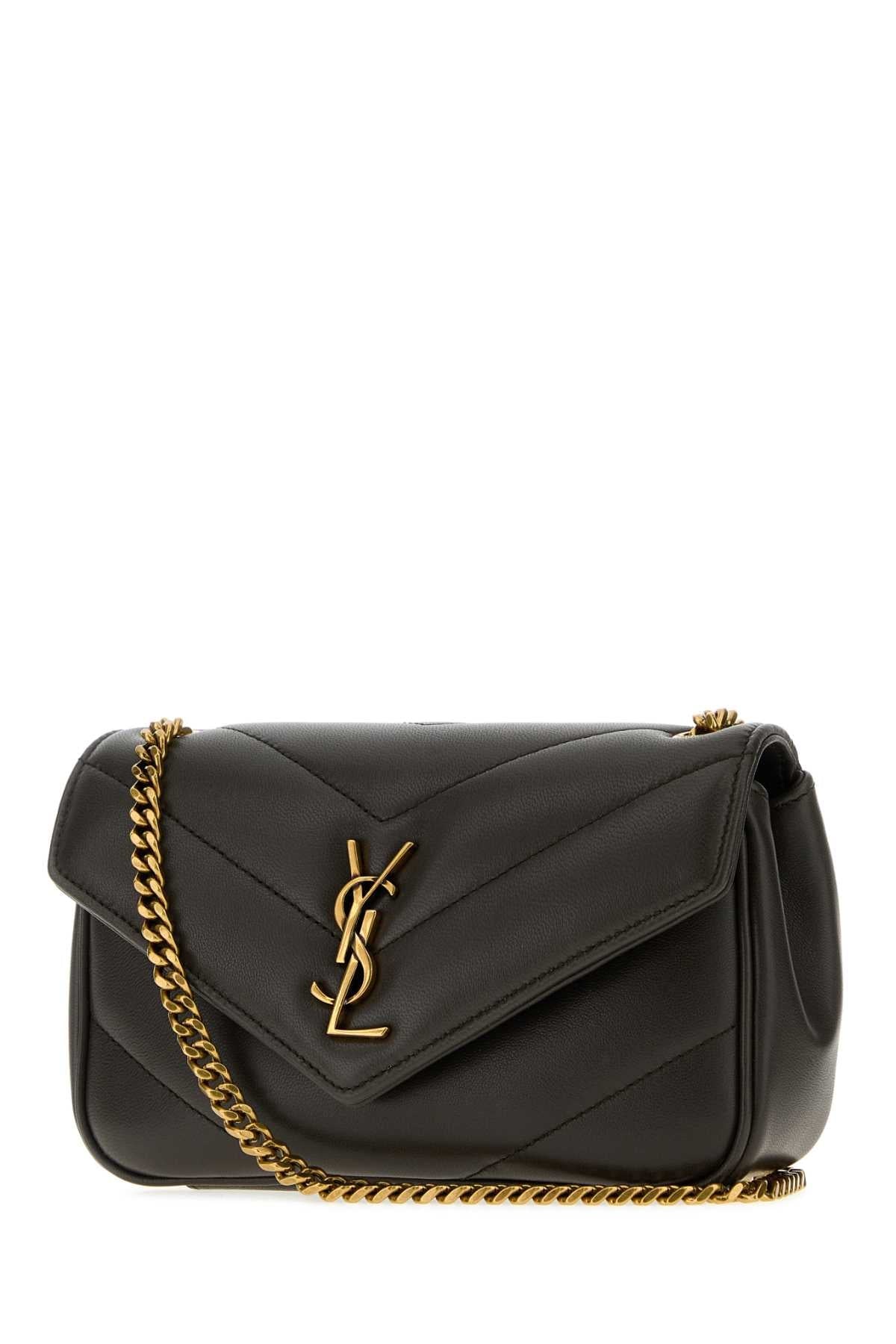 Saint Laurent Women's Mini Lou Lou Bag Lambskin in Grey - view 2