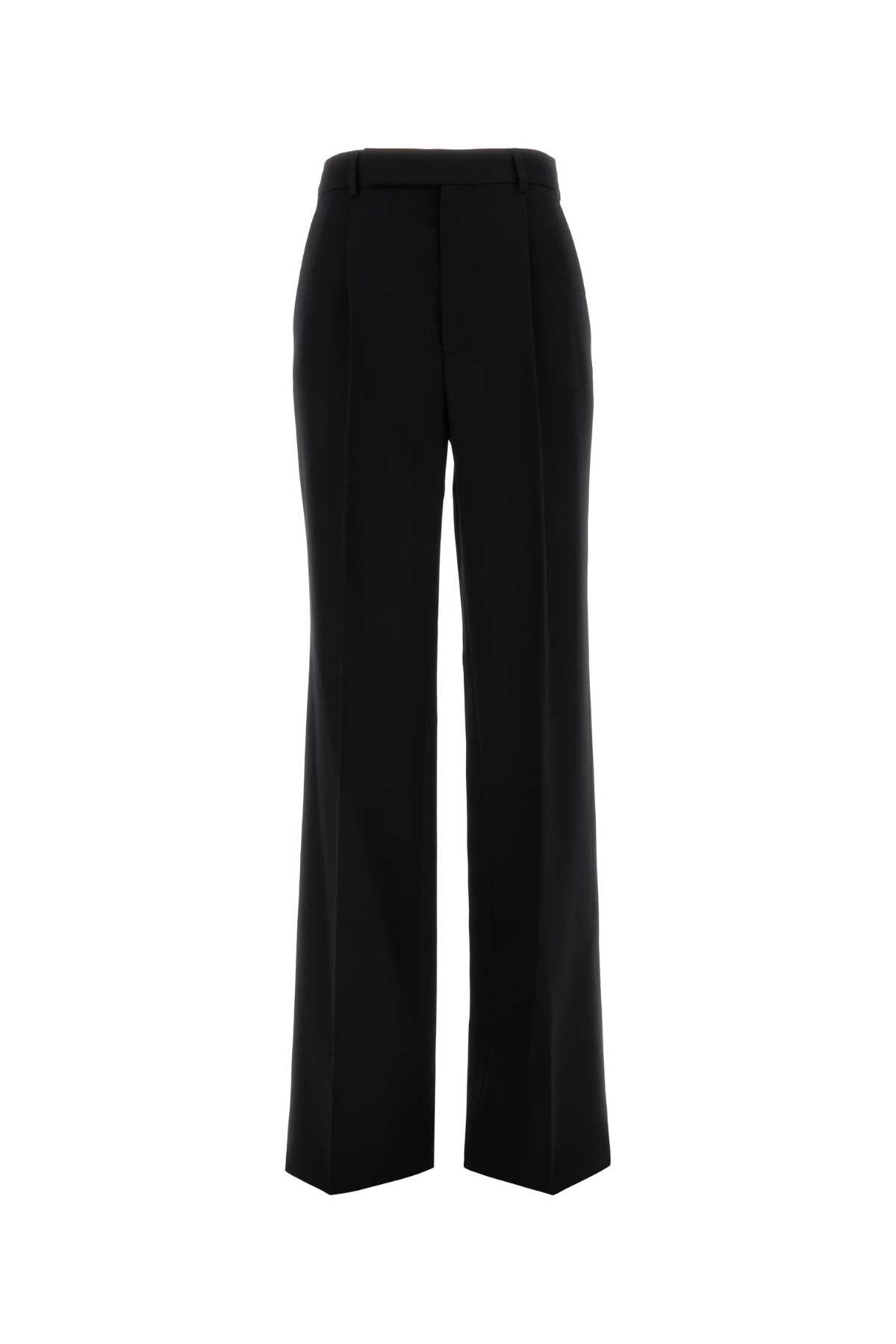 Saint Laurent Women's Wool Trousers Wool in Black - view 1
