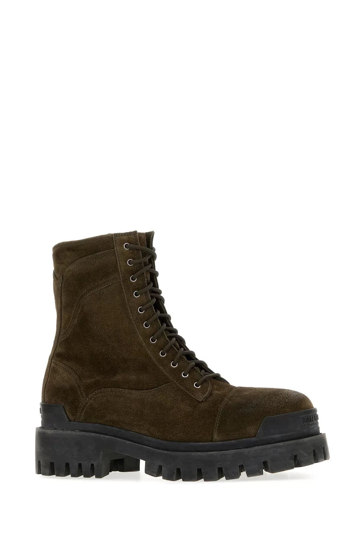 Balenciaga Men's Strike Boots in Brown