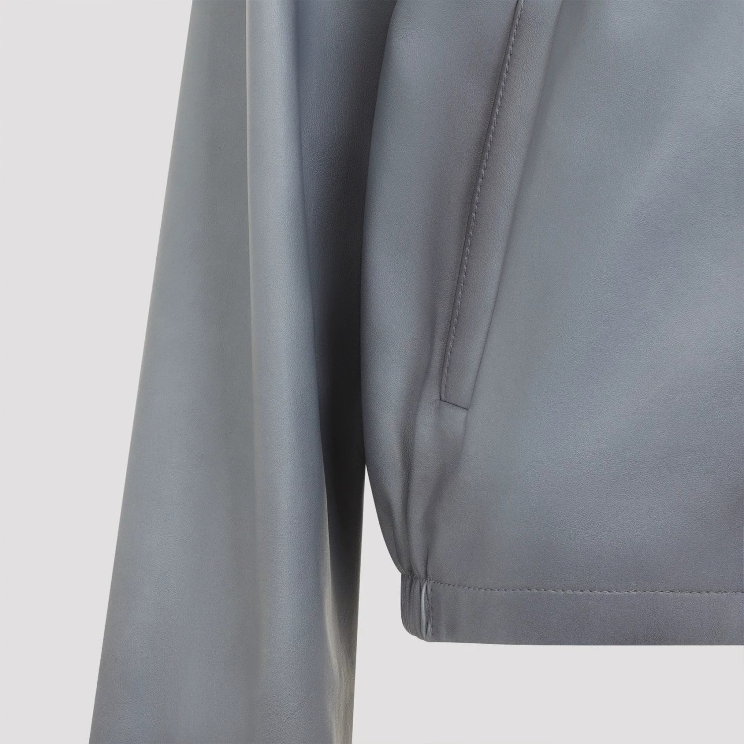Miu Miu Women's Leather Jacket in Blue