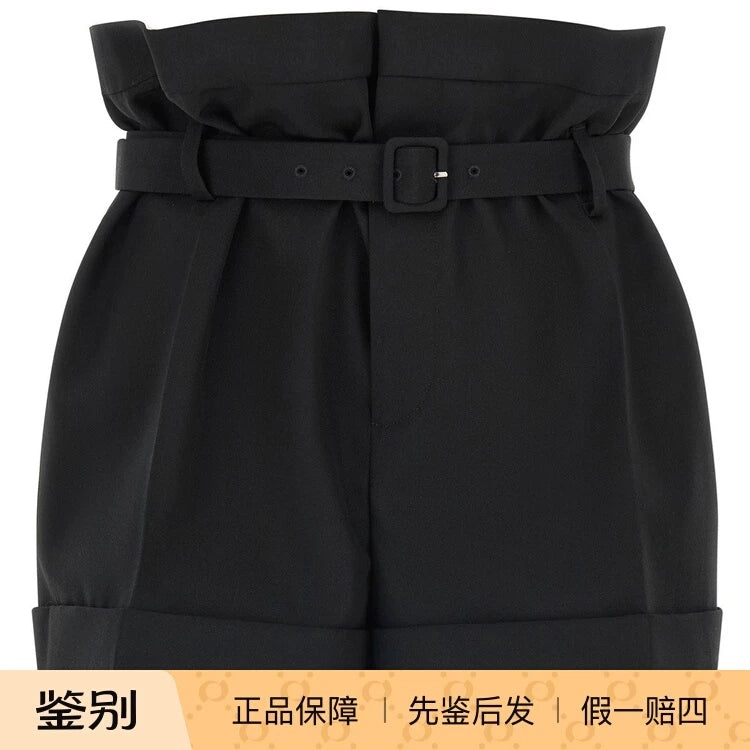 Saint Laurent Women's YSL Shorts in Black