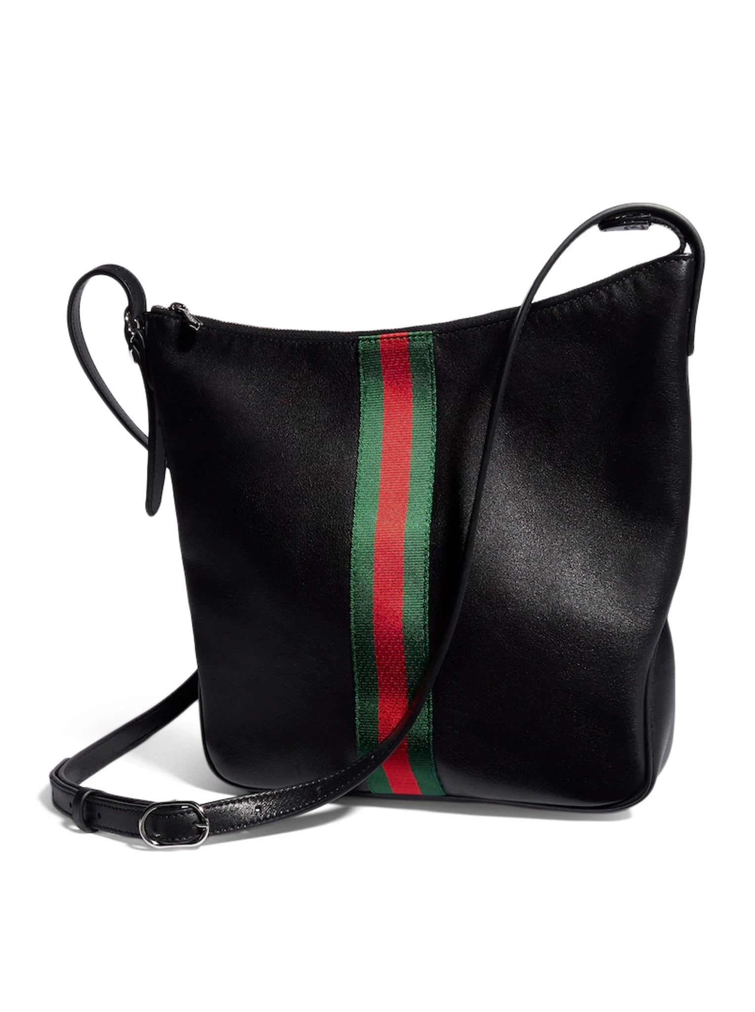 Gucci Men's Lunetta Medium Shoulder Bag in Black