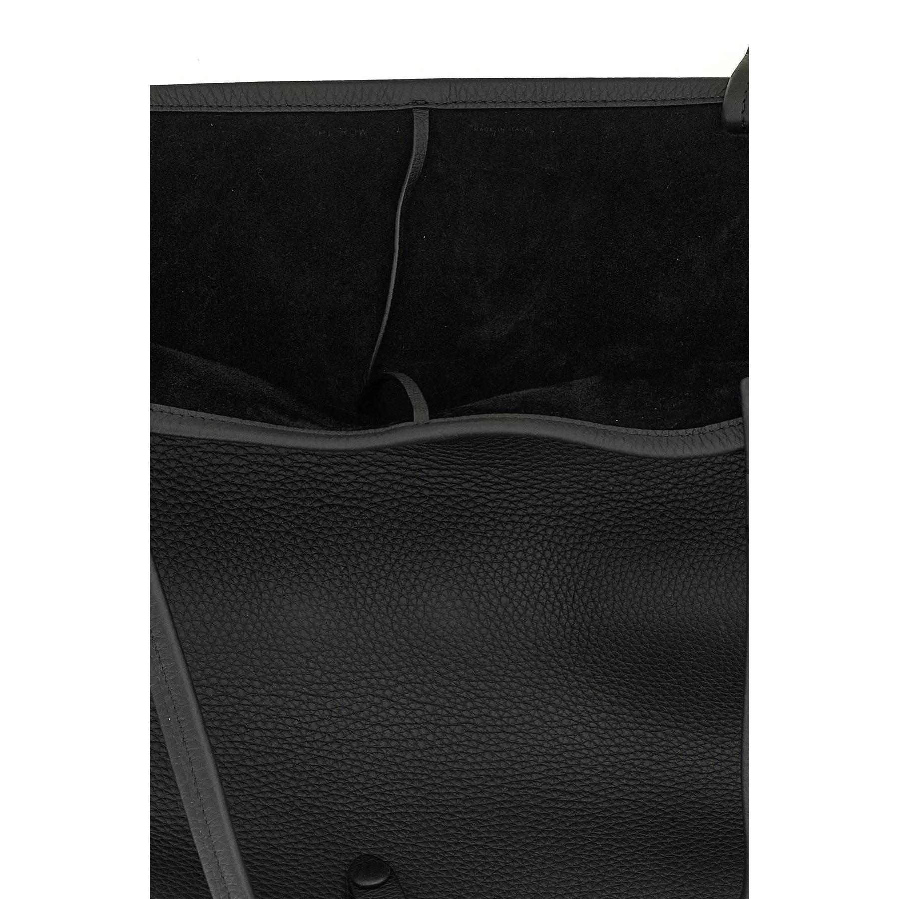The Row Men's XL Park Leather Tote in Black