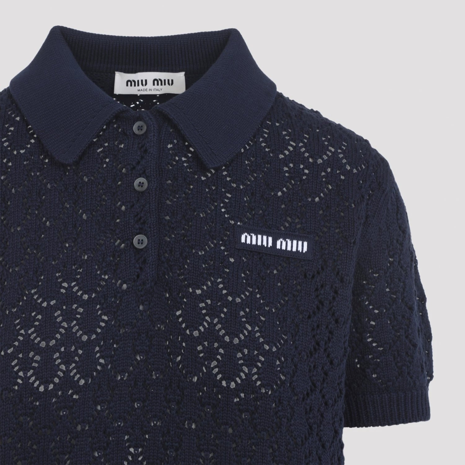 Miu Miu Women's Polo Polo Shirt in Blue