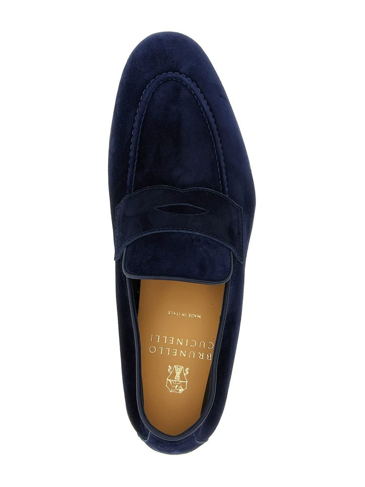 Brunello Cucinelli Men's Loafers in Blue