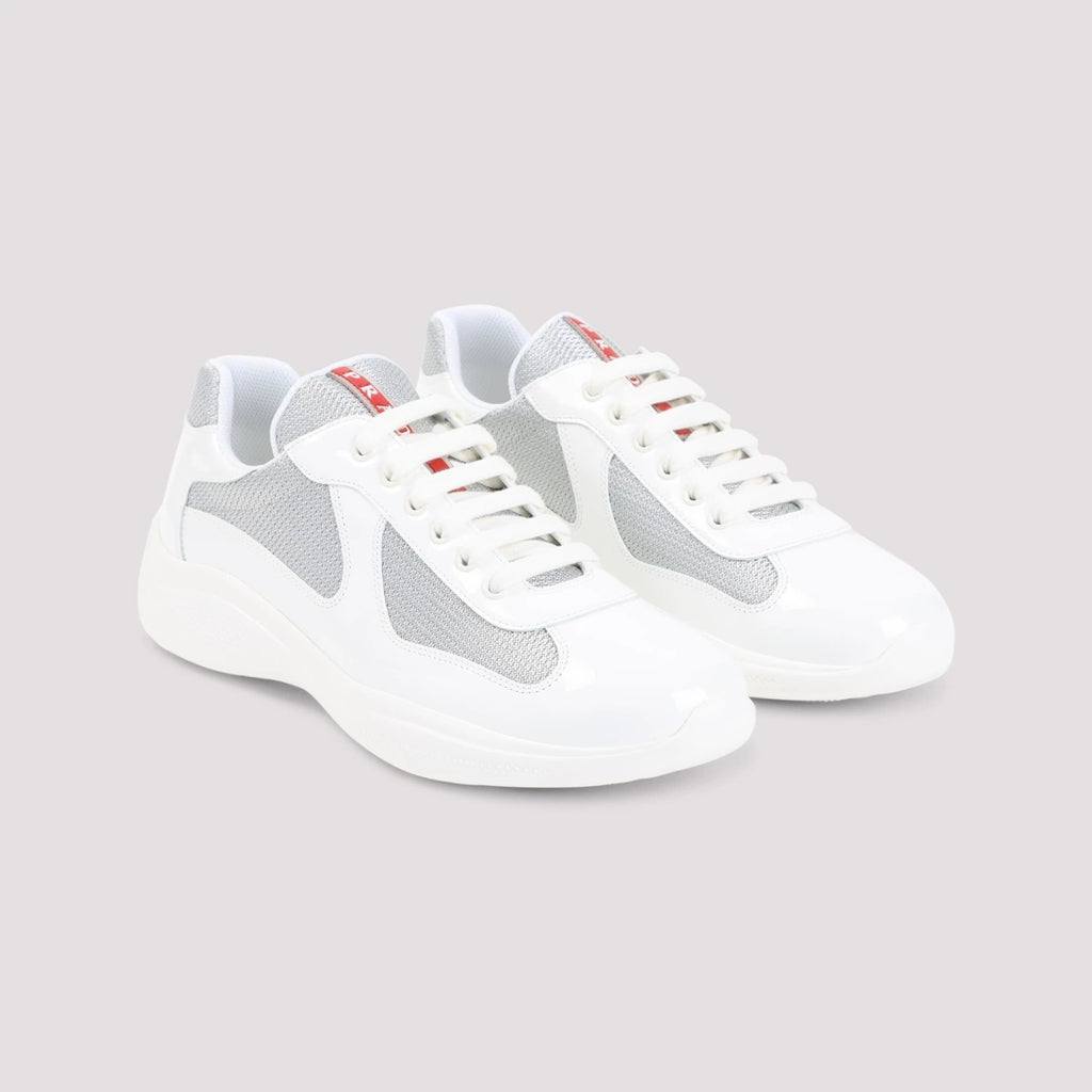 Prada Men's America Cup Sneakers in White
