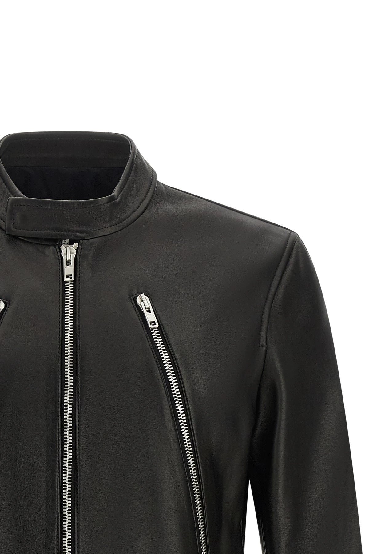Maison Margiela Men's Leather Jacket in Black