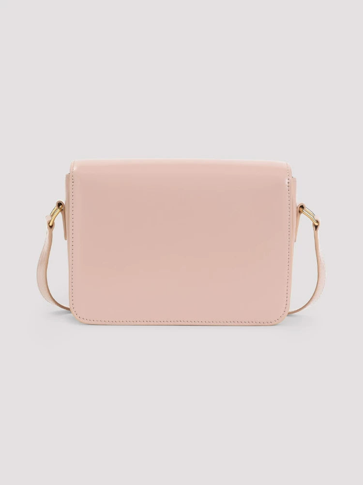 Celine Women's Teen Triomphe Small Shoulder Bag in Soft Peach